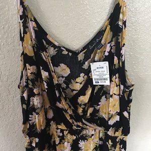 NWT Black w/ Yellow Flower Jumper 3x